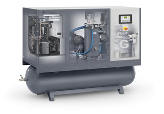 Atlas Copco’s latest GA 15-26 kW oil-injected screw compressors get efficiency boost 